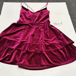 B Darlin Sparkling Pink Dress